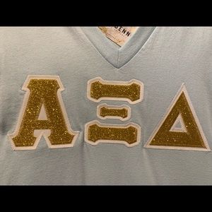 Alpha Xi Delta Stitched Letters